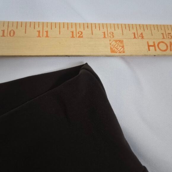 Ciara SunWoo Brown Pull On Slinky Wide Flare Leg Slacks Palazzo Knit Stretch XL - Picture 11 of 12